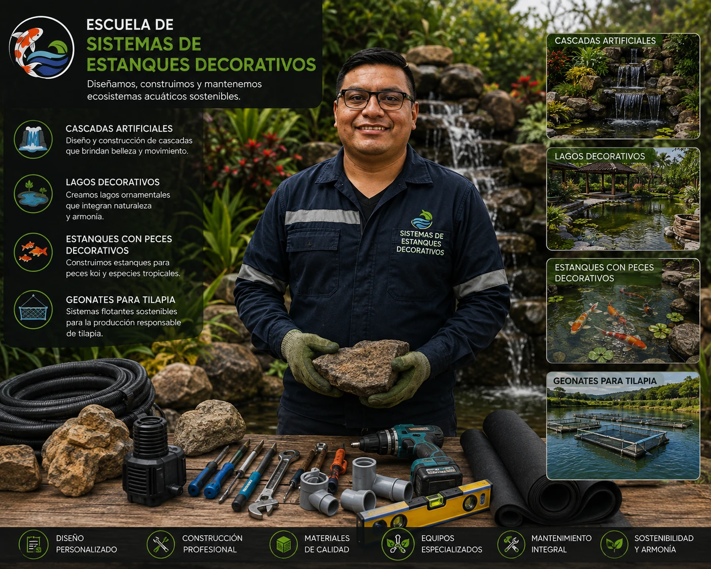 10 estanques decorativos